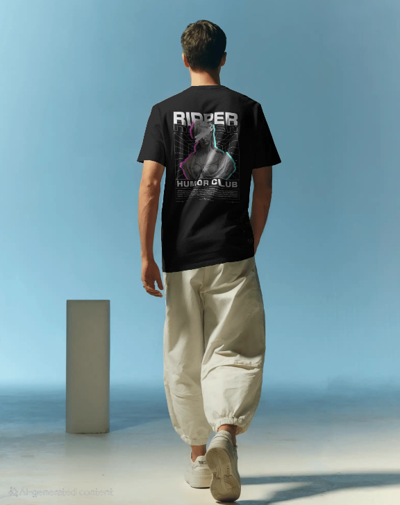 Ripper_s Humor Club Printed Tshirt